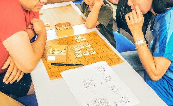 Dads and Moms play Shogi first.
